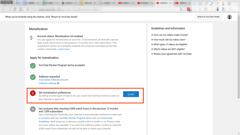 cara daftar adsense youtube