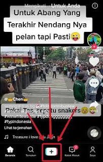 cara menggabungkan foto dan video tiktok