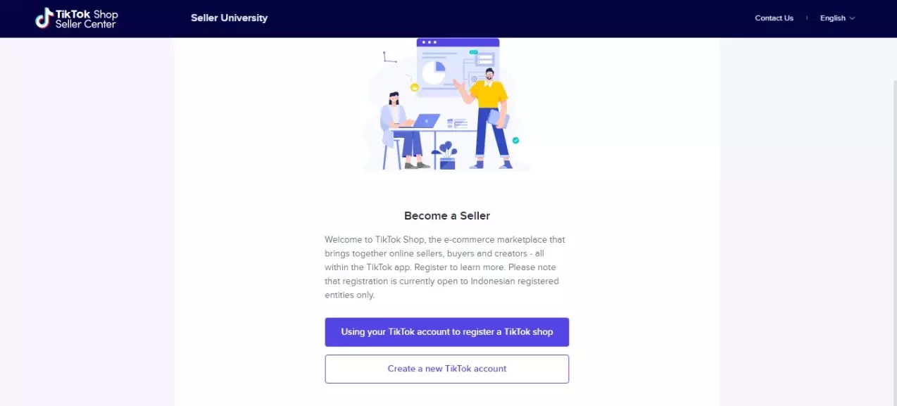 cara membuat akun tiktok shop