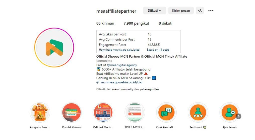 cara membuat link shopee di ig