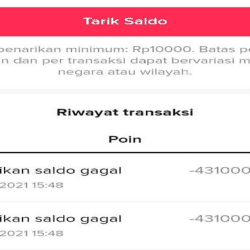 gagal tarik saldo di tiktok