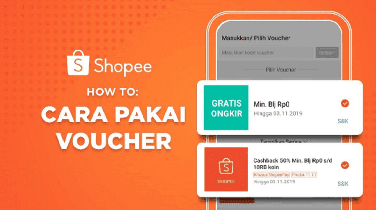 cara menggunakan voucher shopee