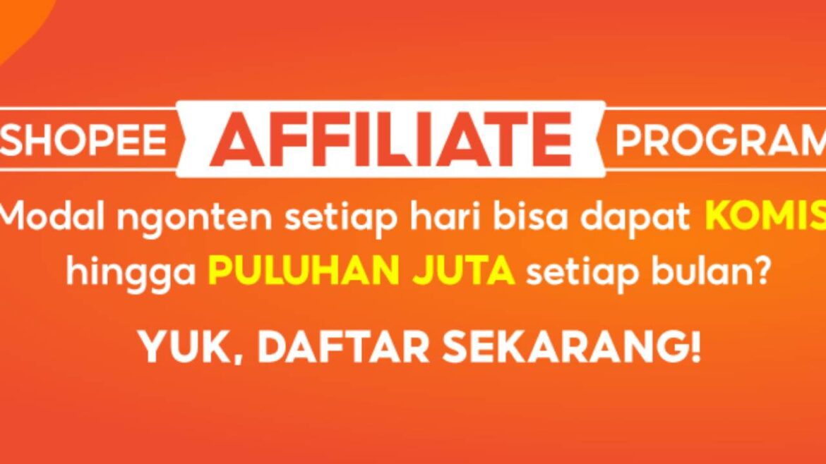 Cara Mencairkan Komisi Shopee Affiliate