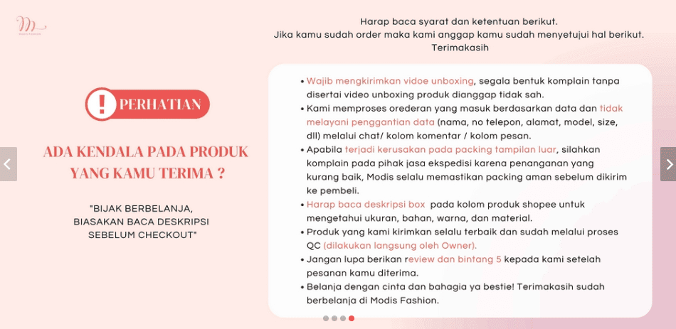 contoh banner olshop baju