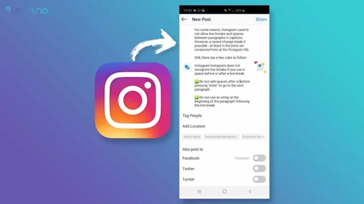 cara membuat caption instagram