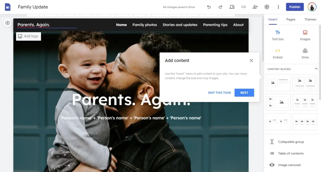 cara membuat website gratis di Google