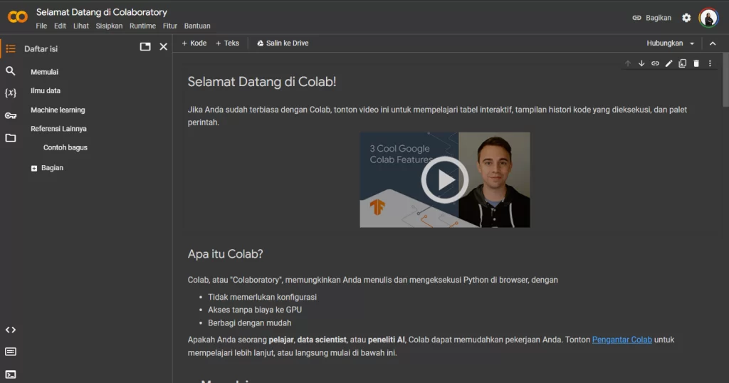 apa itu google colab